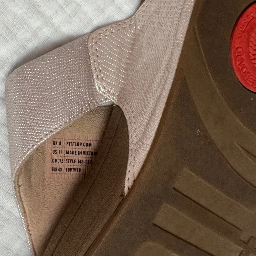 FITFLOP Womens LULU Cream Sandals Summer Classic Comfort Size US 11 - Picture 9 of 13